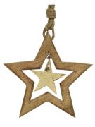 ESTRELLA MADERA METAL Ø16